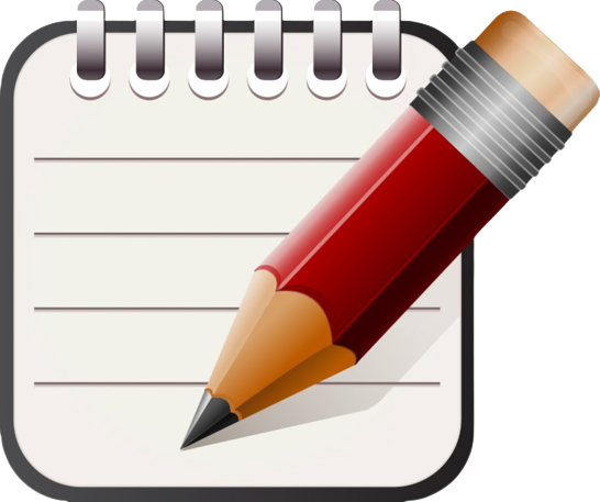 pencil and notepad