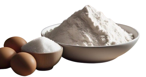 Castor Sugar, Eggs, Flour, Meat