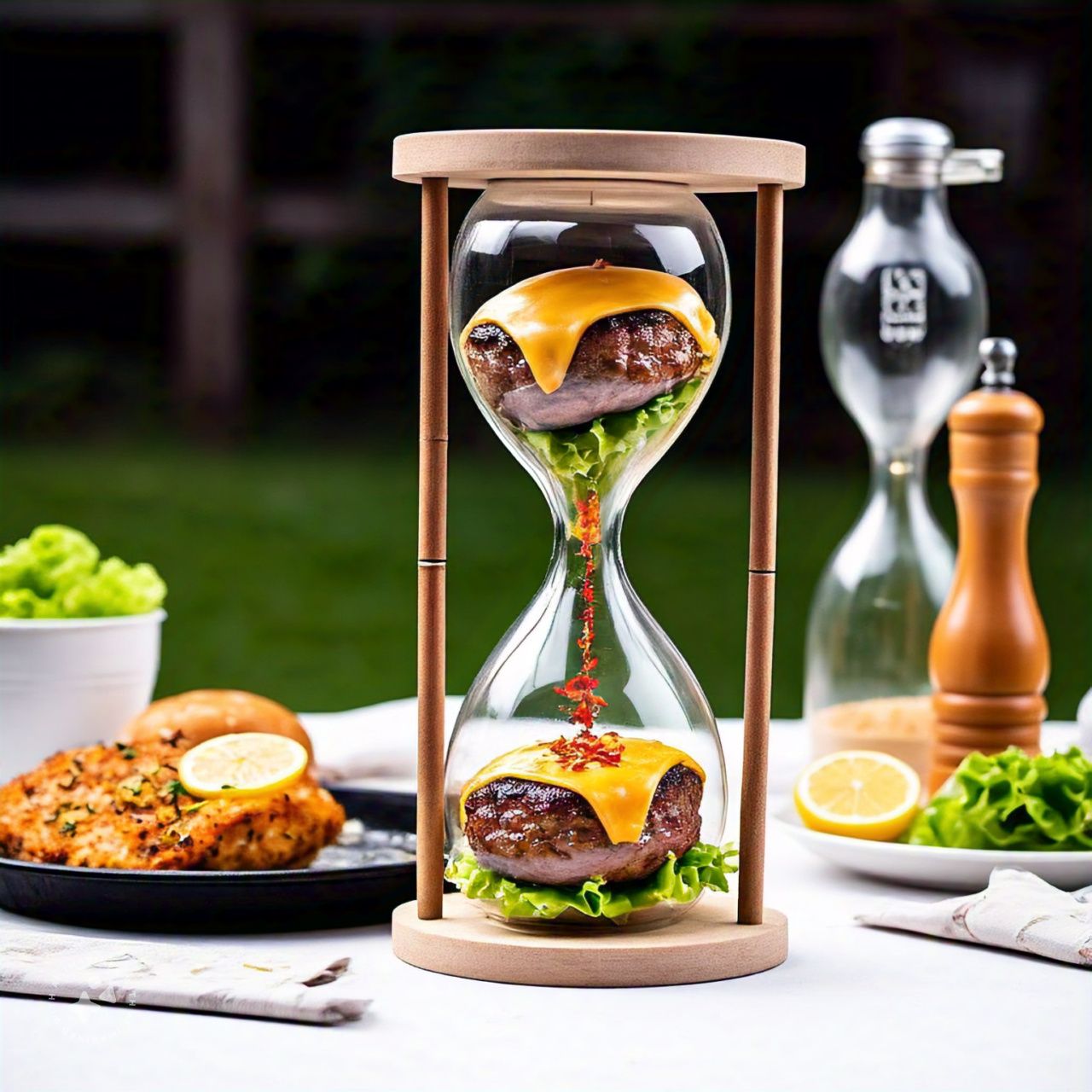meat in hourglass