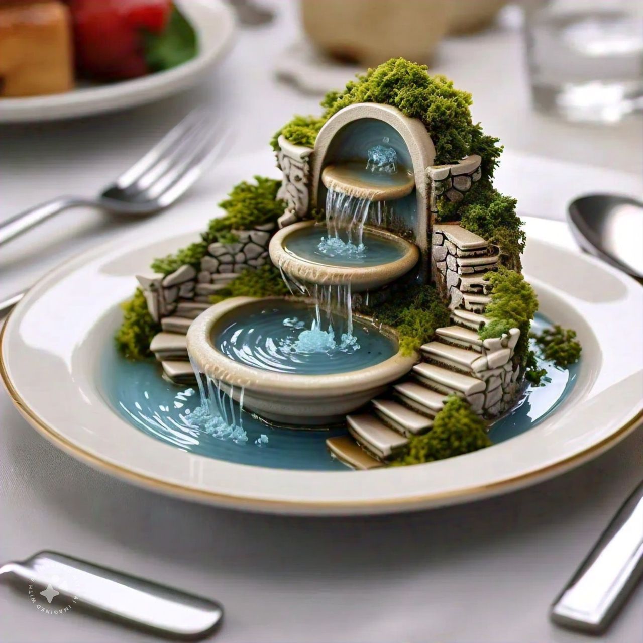 Waterfall on a plate